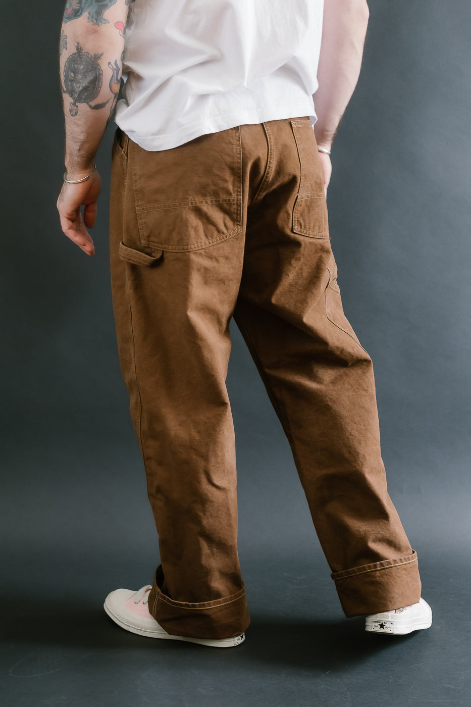 Lot JG-12 - Late 30s Ironworkers Trousers Duck - Brown
