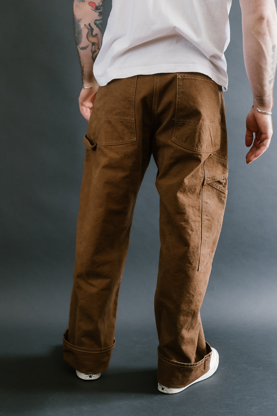 Lot JG-12 - Late 30s Ironworkers Trousers Duck - Brown