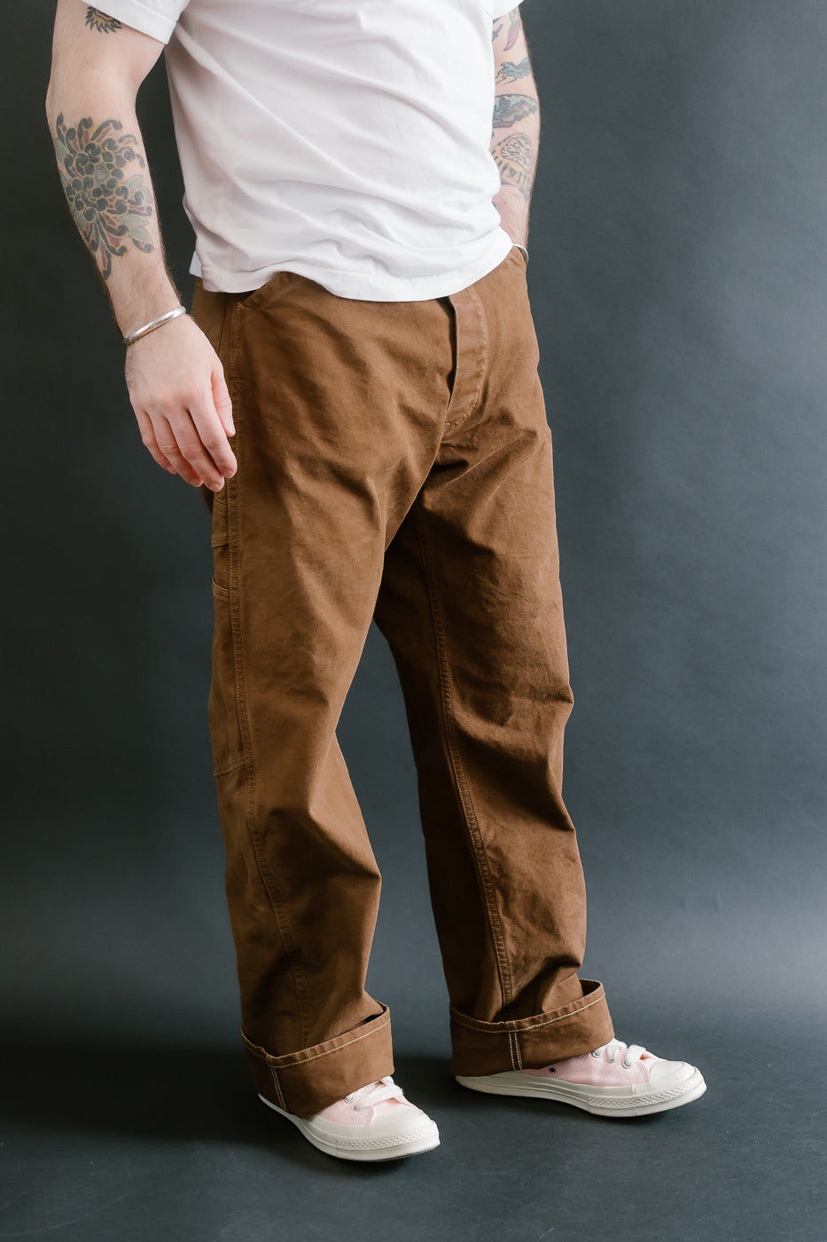 Lot JG-12 - Late 30s Ironworkers Trousers Duck - Brown