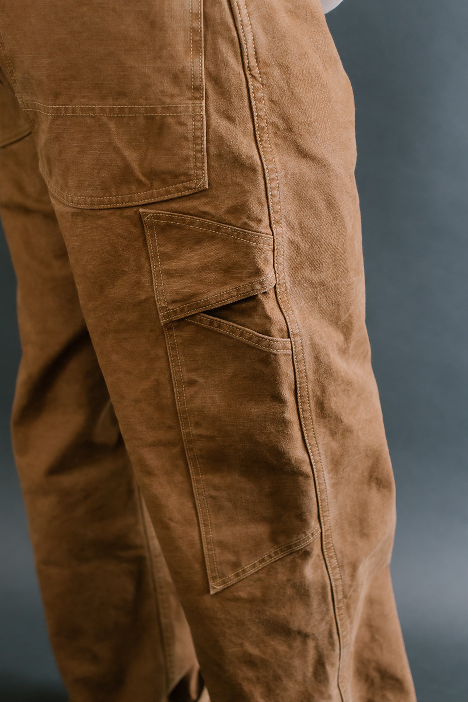 Lot JG-12 - Late 30s Ironworkers Trousers Duck - Brown