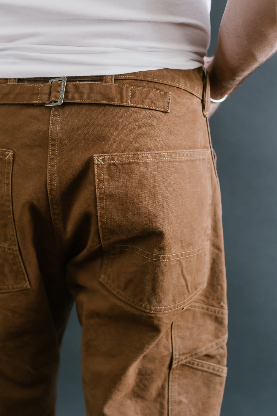 Lot JG-12 - Late 30s Ironworkers Trousers Duck - Brown