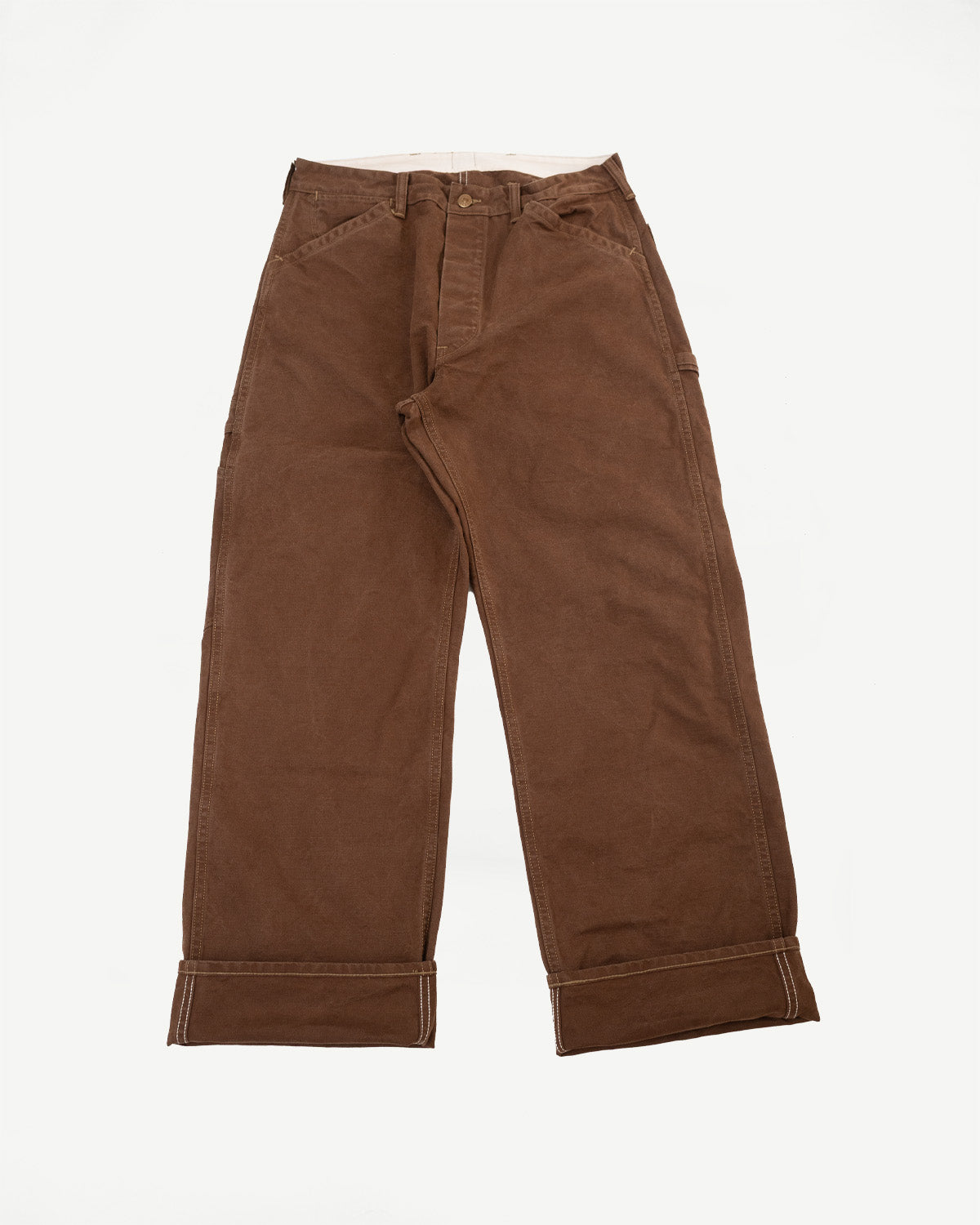 Lot JG-12 - Late 30s Ironworkers Trousers Duck - Brown