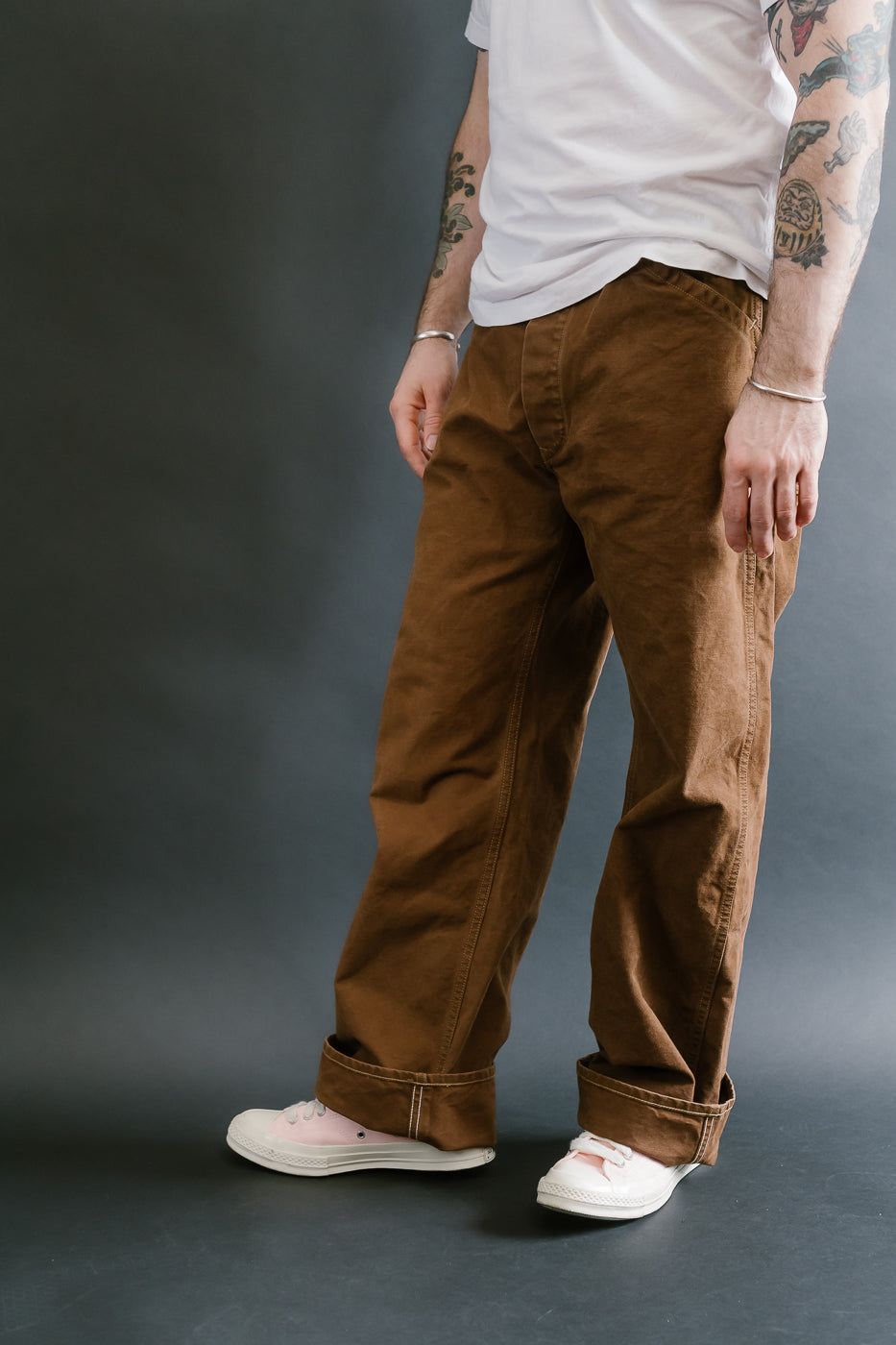Lot JG-12 - Late 30s Ironworkers Trousers Duck - Brown