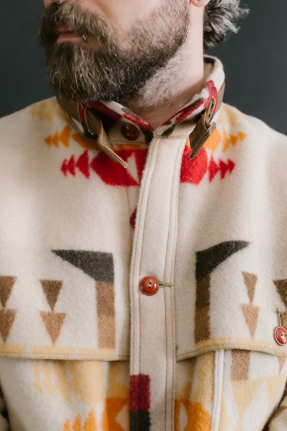 Lot JG-32 - Stag Wool Coat - Beige