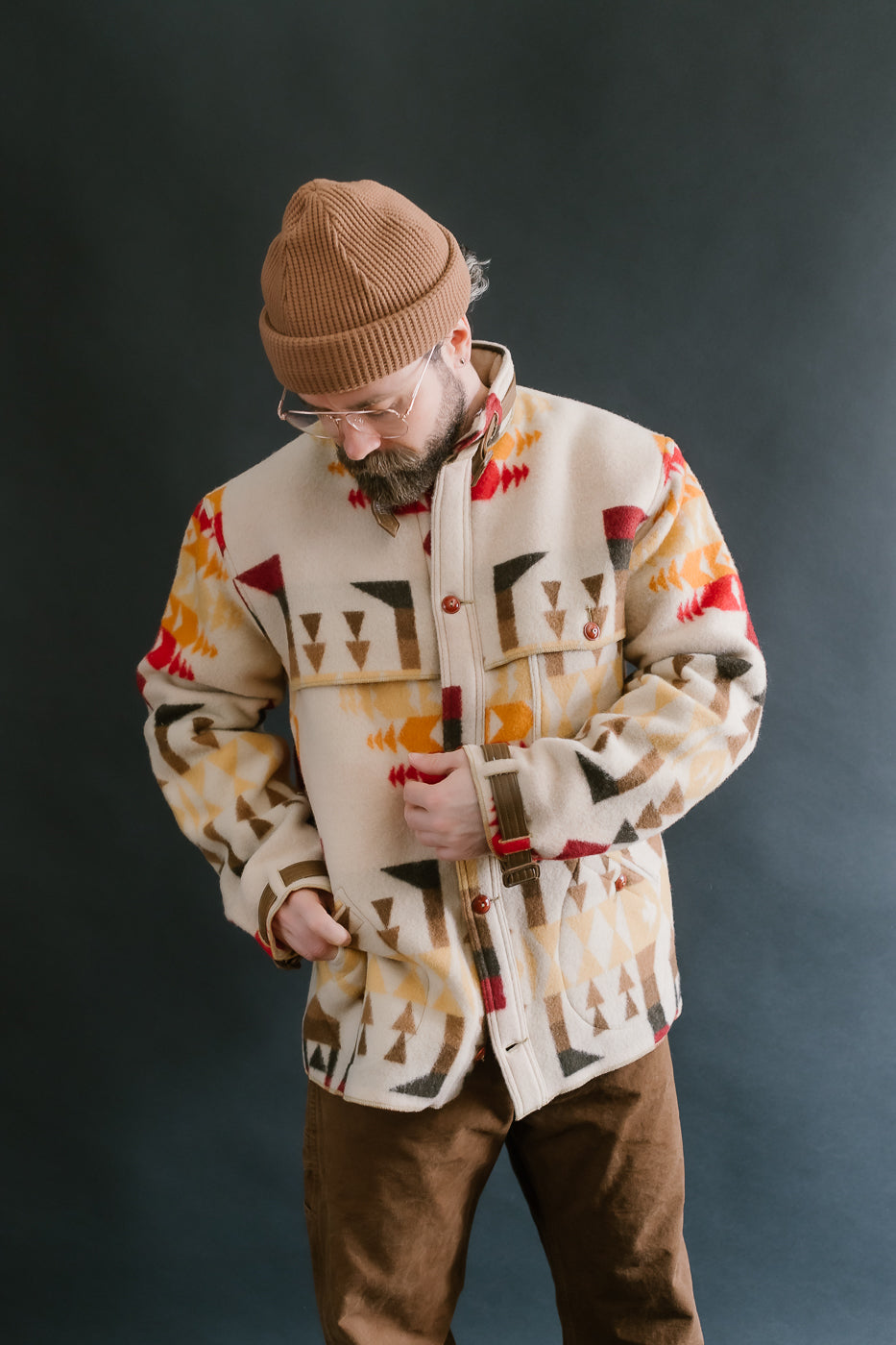 Lot JG-32 - Stag Wool Coat - Beige