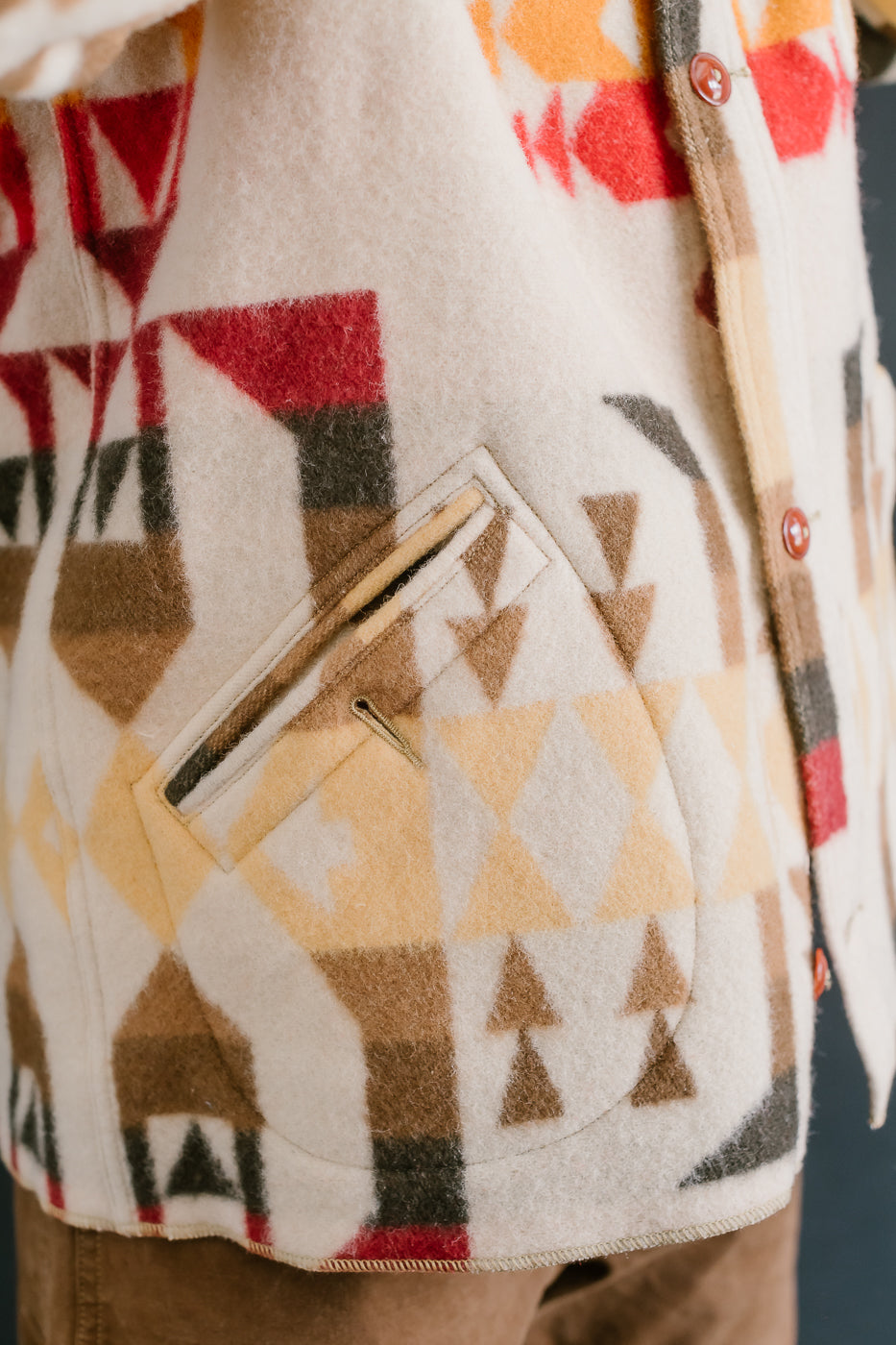 Lot JG-32 - Stag Wool Coat - Beige