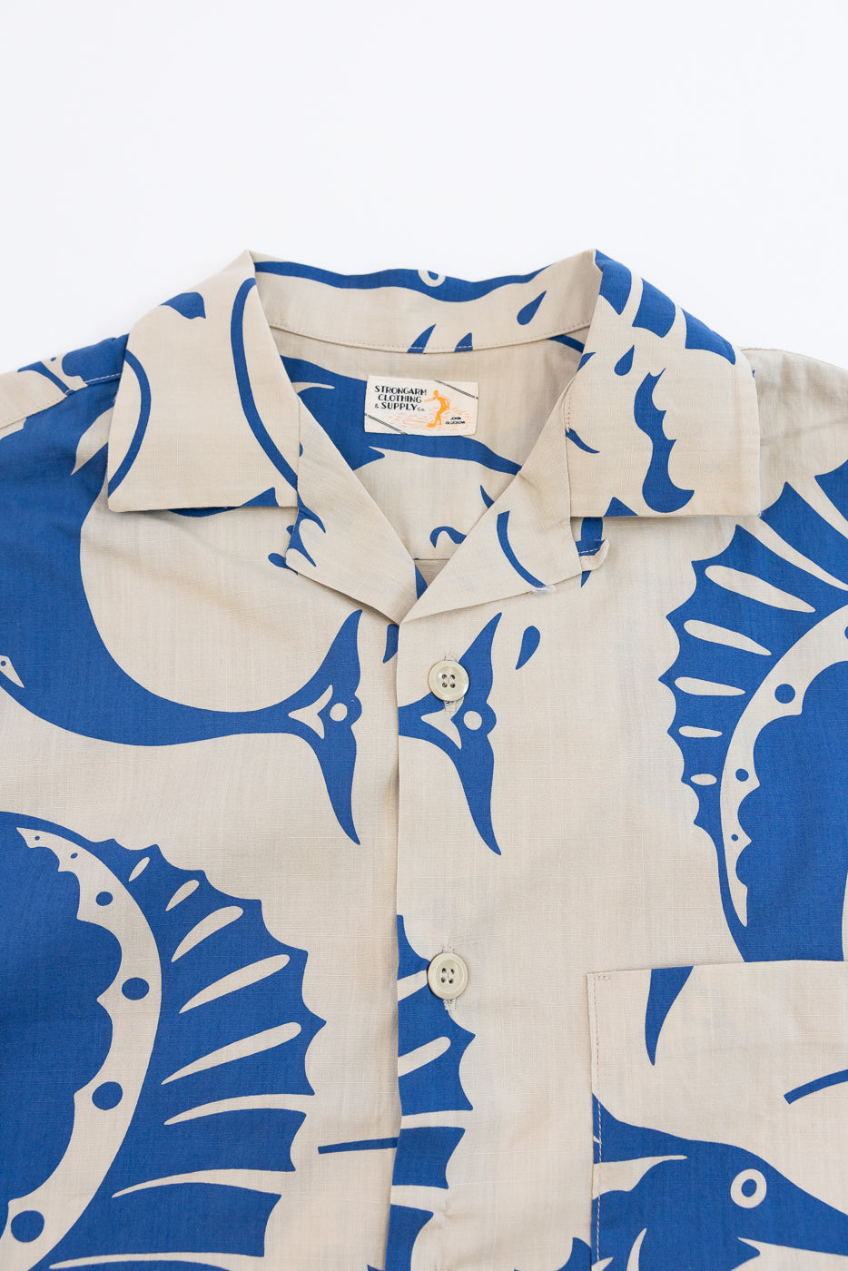 Lot JG-18 - Sailfish Camp Collar Shirt - Beige