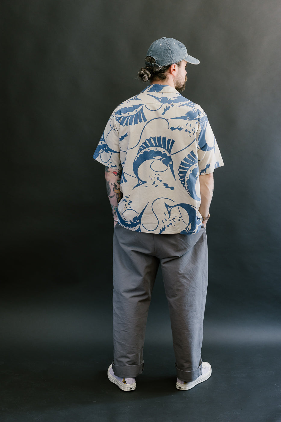 Lot JG-18 - Sailfish Camp Collar Shirt - Beige