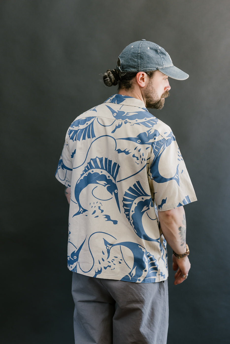 Lot JG-18 - Sailfish Camp Collar Shirt - Beige