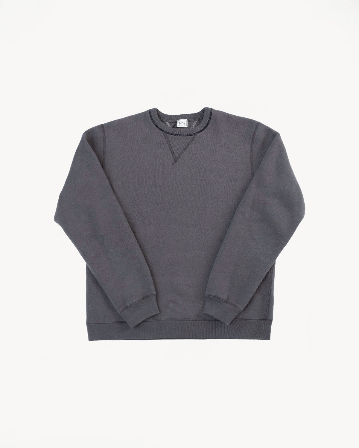 LCS1003 - Sinker Super Fluffy Knit Double-V Sweatshirt - Classic Black