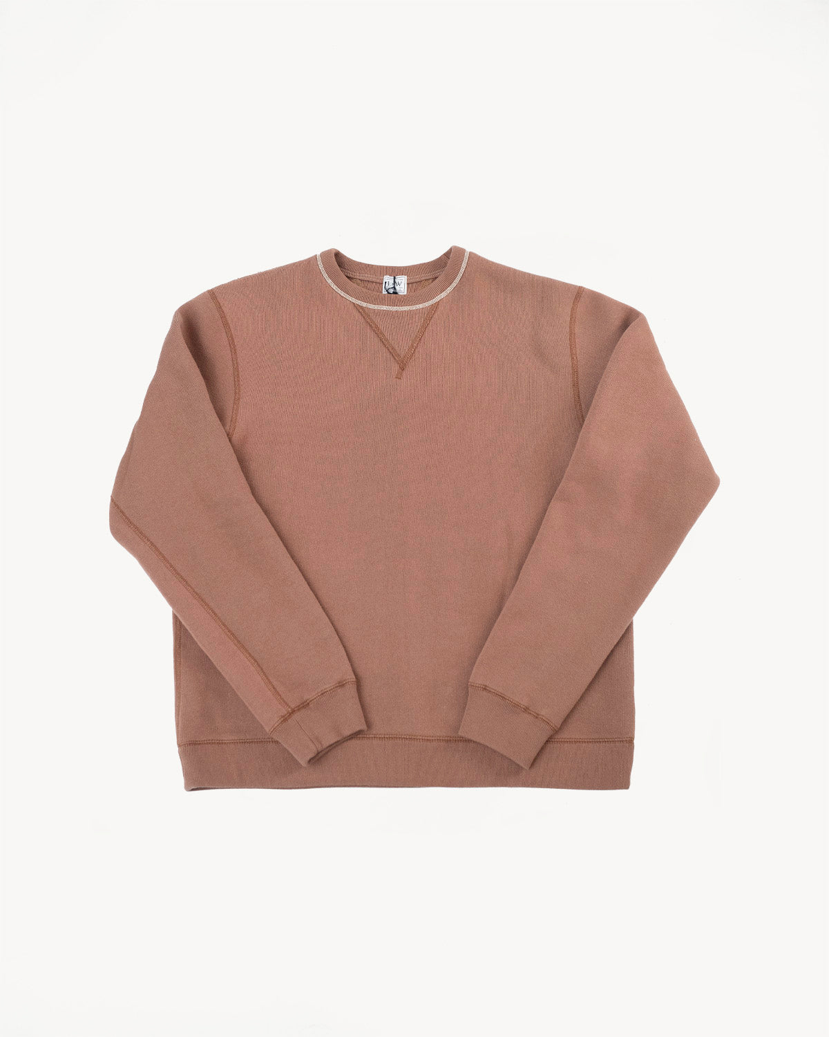 LCS1003 - Sinker Super Fluffy Knit Double-V Sweatshirt - Maple Brown