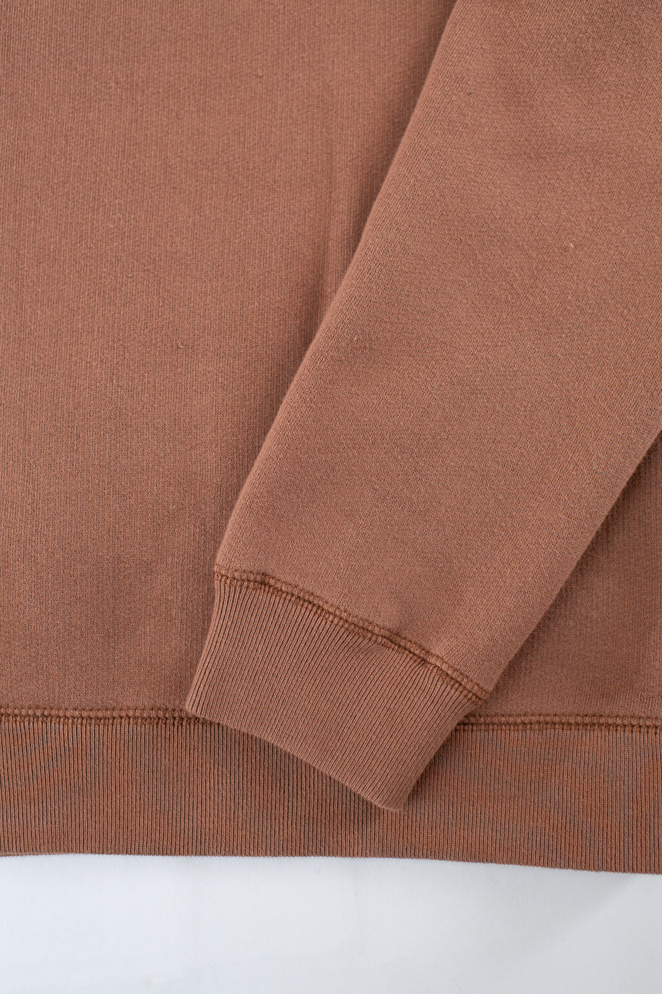 LCS1003 - Sinker Super Fluffy Knit Double-V Sweatshirt - Maple Brown