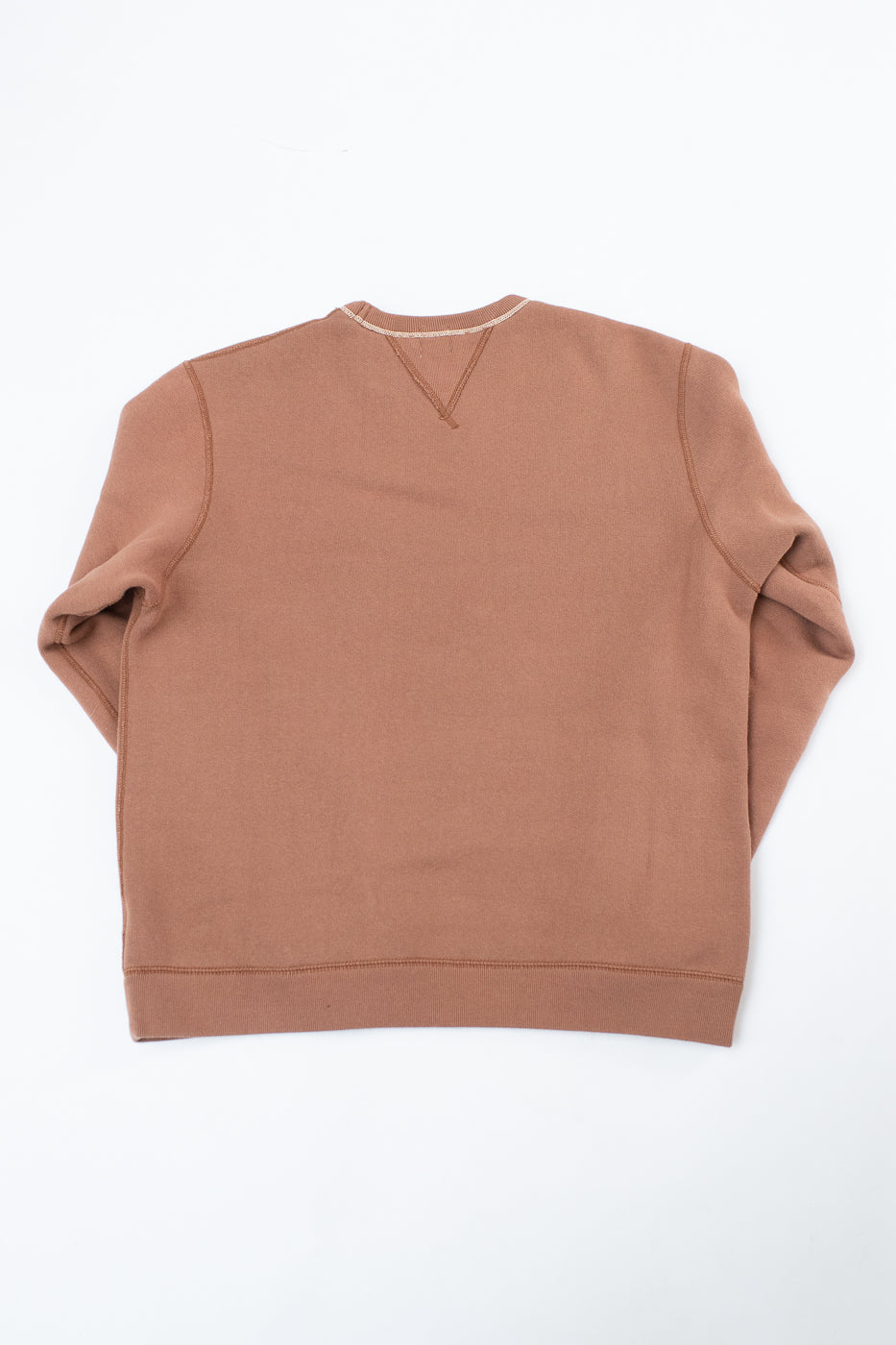 LCS1003 - Sinker Super Fluffy Knit Double-V Sweatshirt - Maple Brown