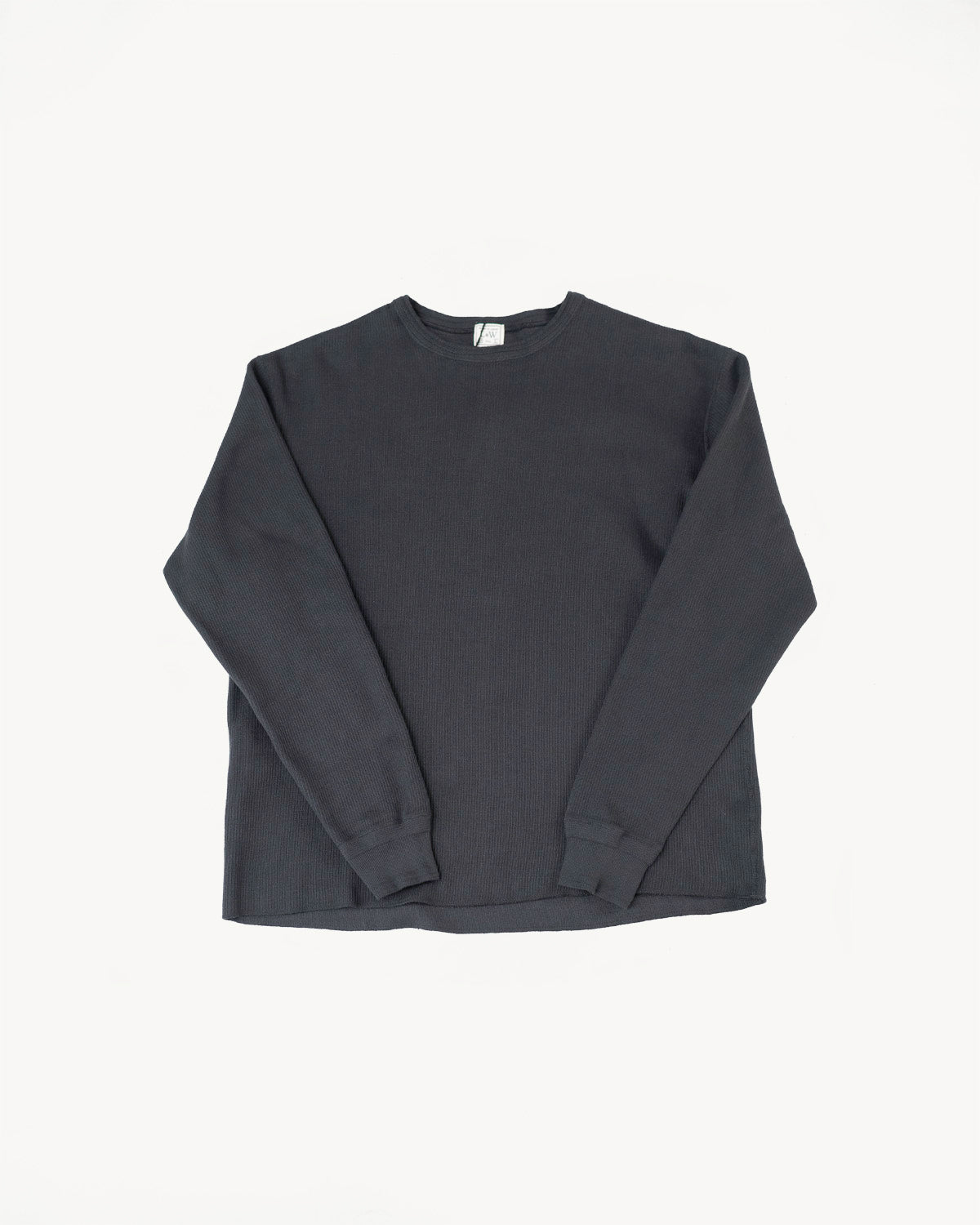 LRC1115 - Classic Royal Rib Knit Crewneck Thermal - Classic Black
