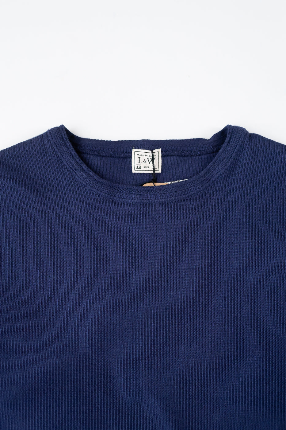 LRC1115 - Classic Royal Rib Knit Crewneck Thermal - French Navy Blue