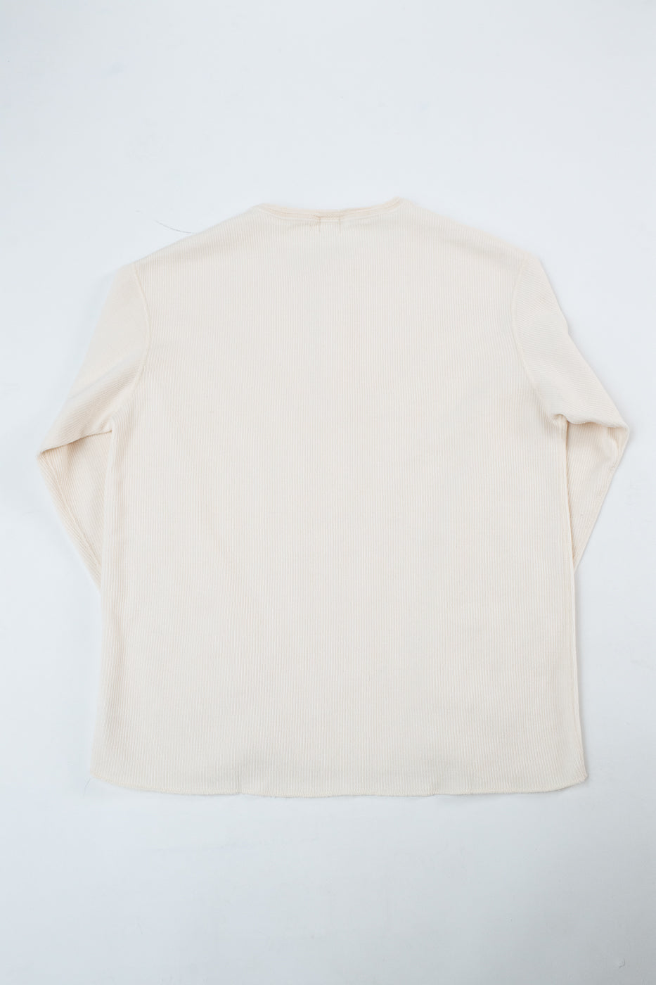 LRH1039 - Classic Royal Rib Knit Thermal Henley - Vintage Ivory
