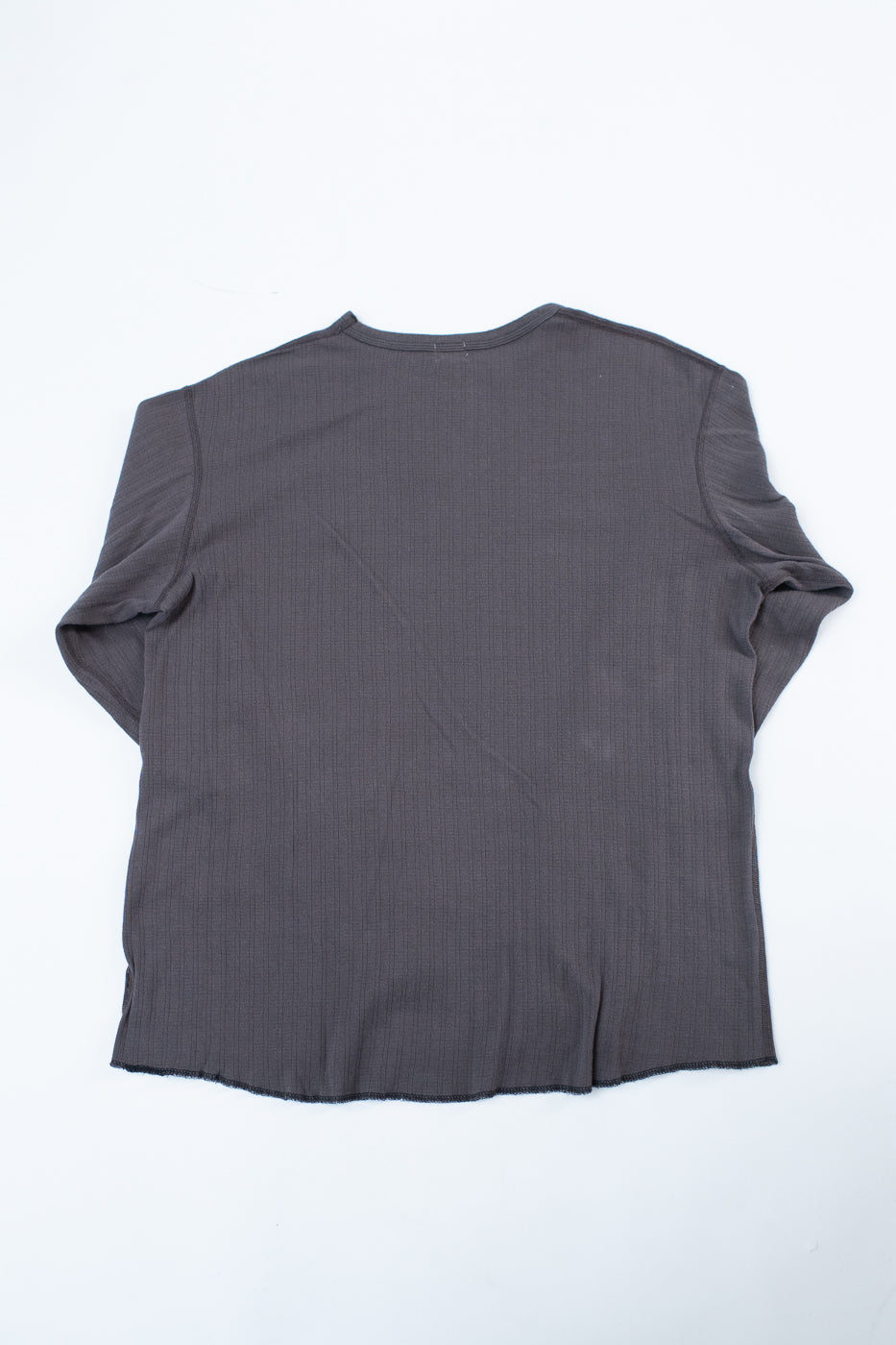 LRC1114 - Smooth Drop Needle Rib Knit LS Crew - Classic Black