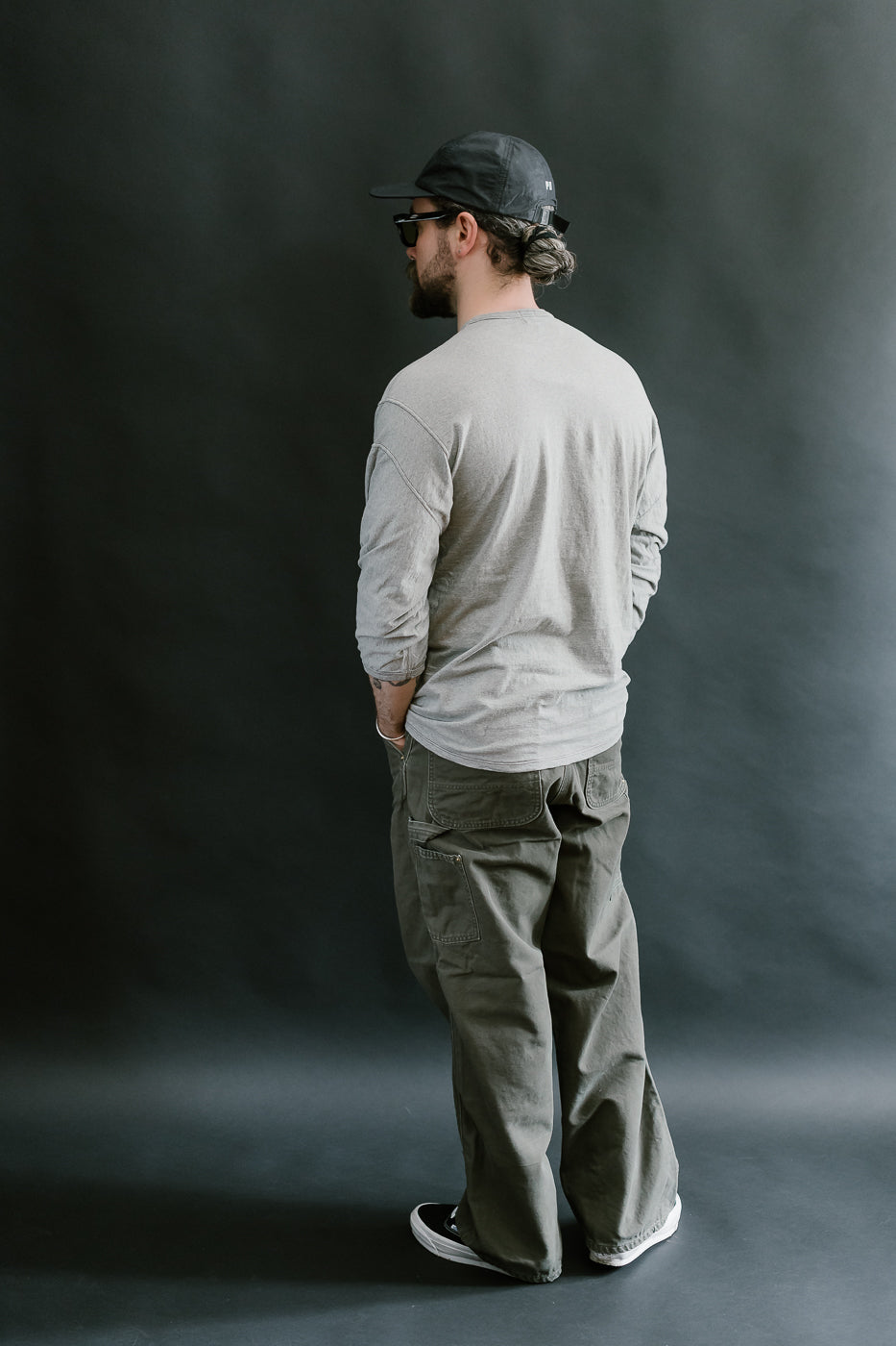 LRC1117 - Supima Cotton 3/4 Sleeve Crew - Vintage Grey