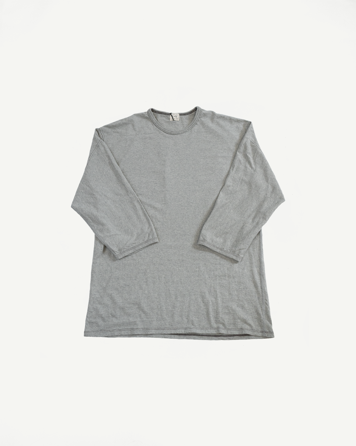 LRC1117 - Supima Cotton 3/4 Sleeve Crew - Vintage Grey