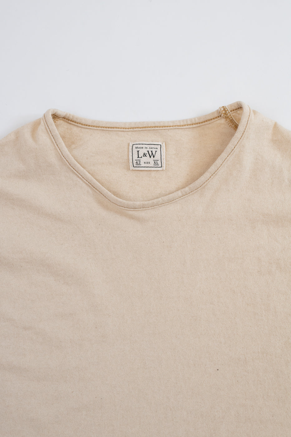 LRC1119 - Supima Cotton Edge Piping Classic Crew - Old Ivory