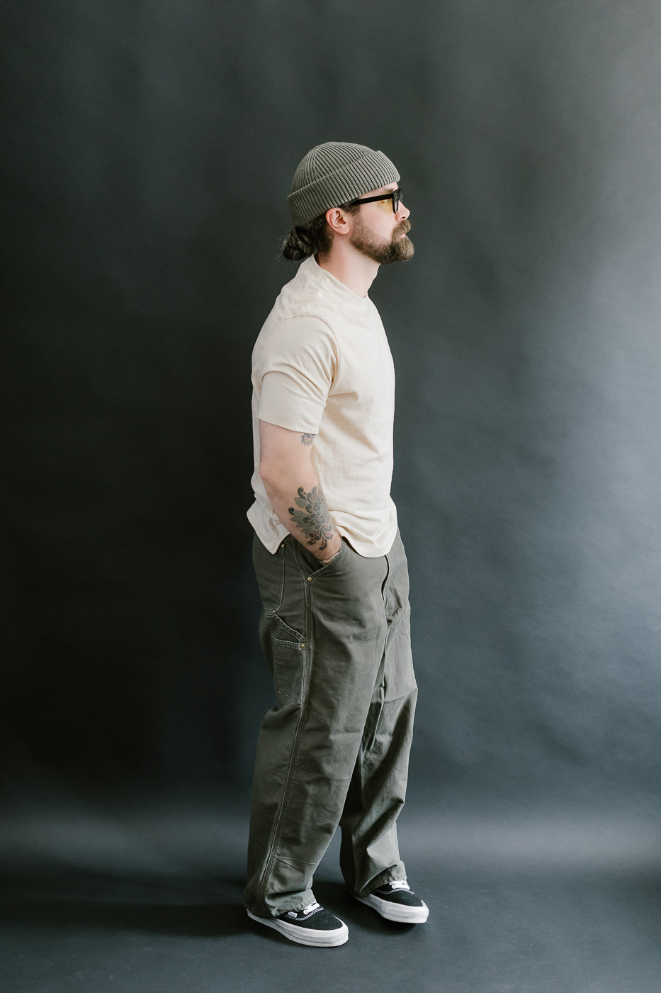 LRC1119 - Supima Cotton Edge Piping Classic Crew - Old Ivory