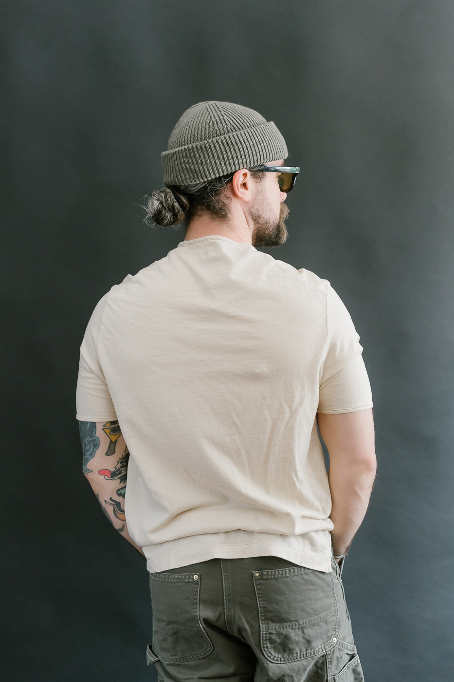 LRC1119 - Supima Cotton Edge Piping Classic Crew - Old Ivory