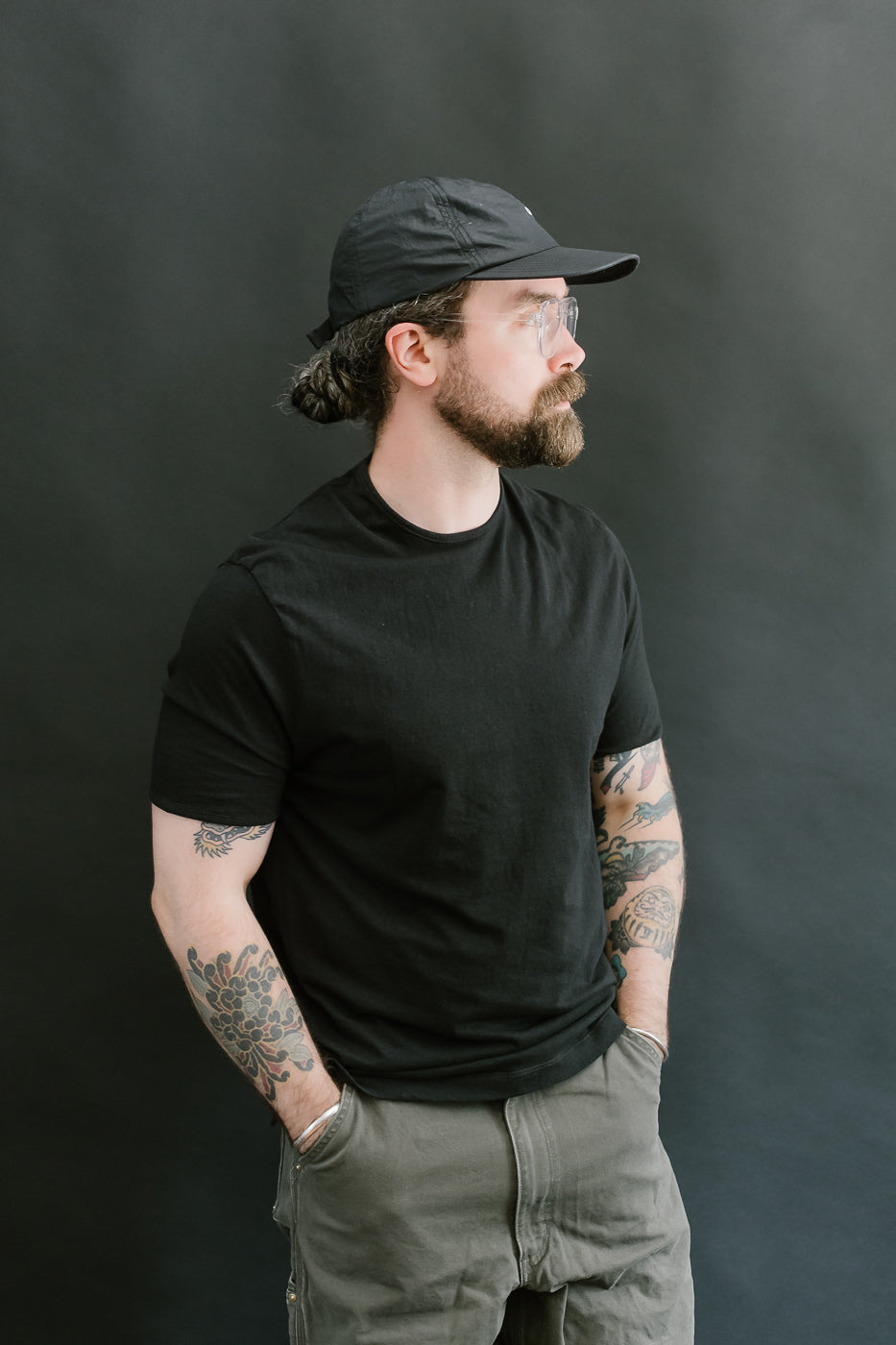 LRC1119 - Supima Cotton Edge Piping Classic Crew - Royal Black