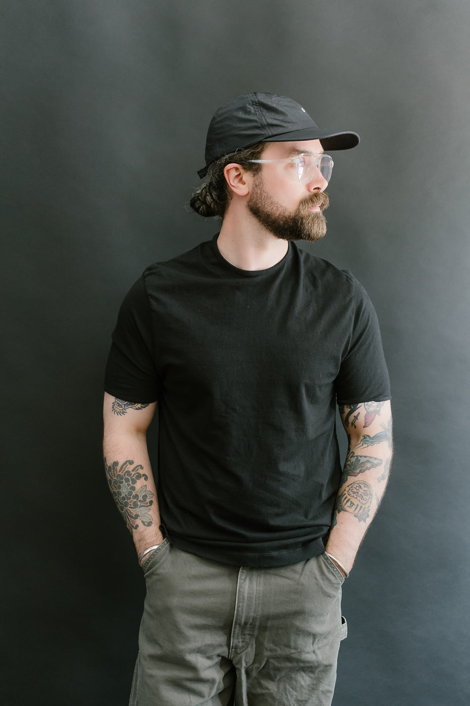 LRC1119 - Supima Cotton Edge Piping Classic Crew - Royal Black