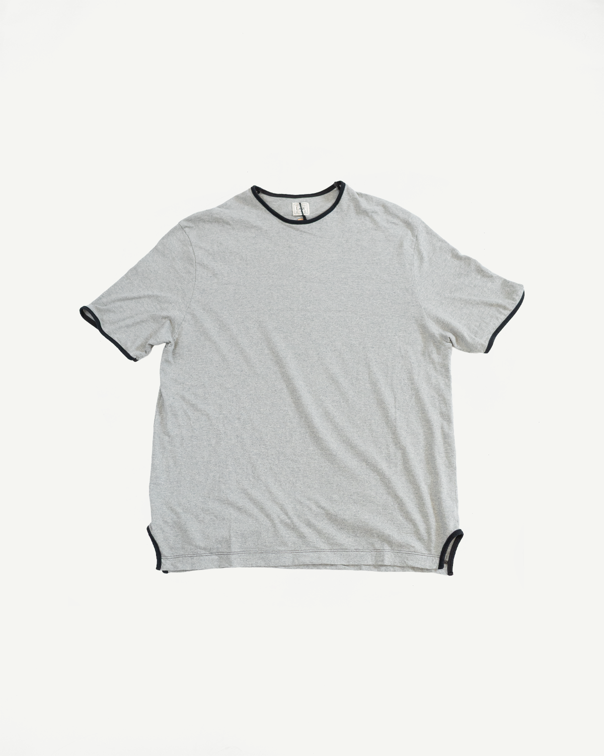 LRC1119 - Supima Cotton Edge Piping Classic Crew - Two Tone Vintage Grey
