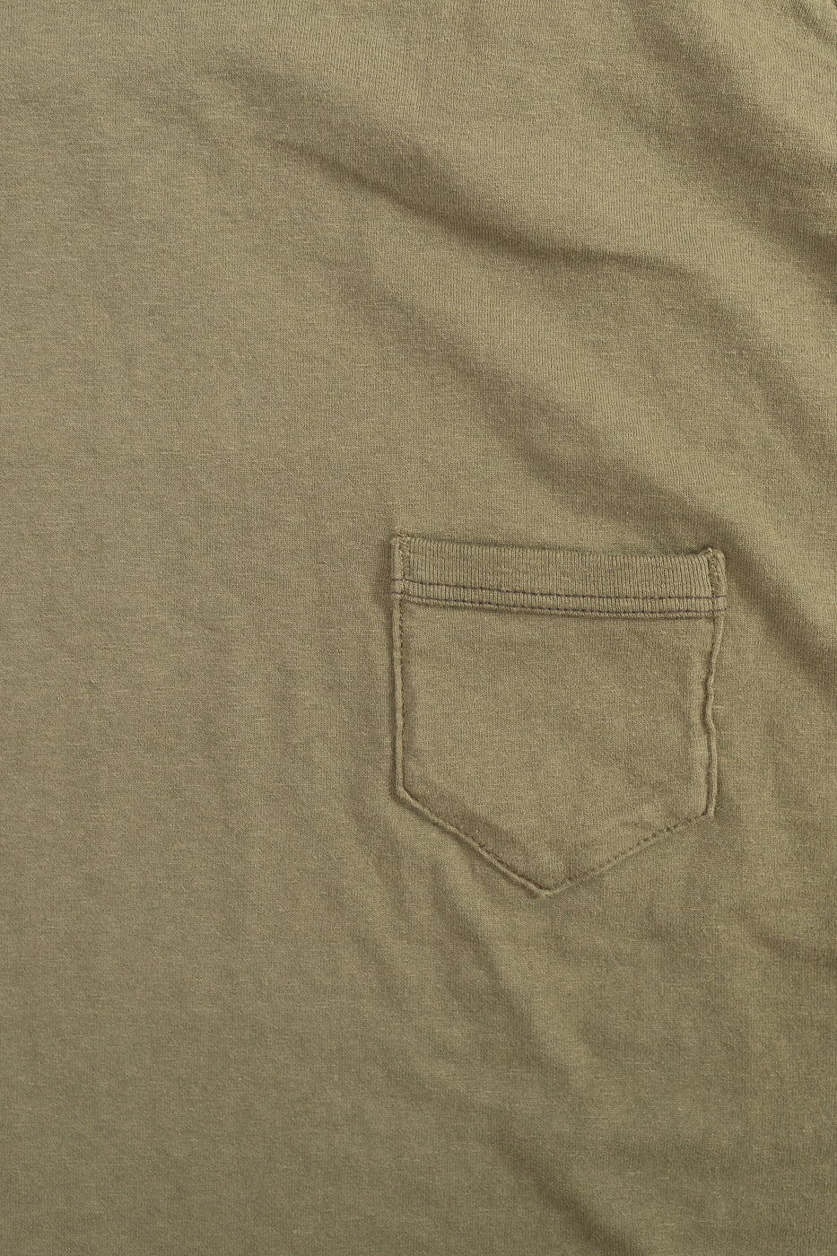 LRC1120 - Supima Cotton Freedom Sleeve Pocket Crew - Antique Olive