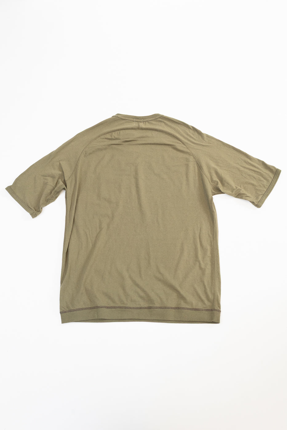 LRC1120 - Supima Cotton Freedom Sleeve Pocket Crew - Antique Olive