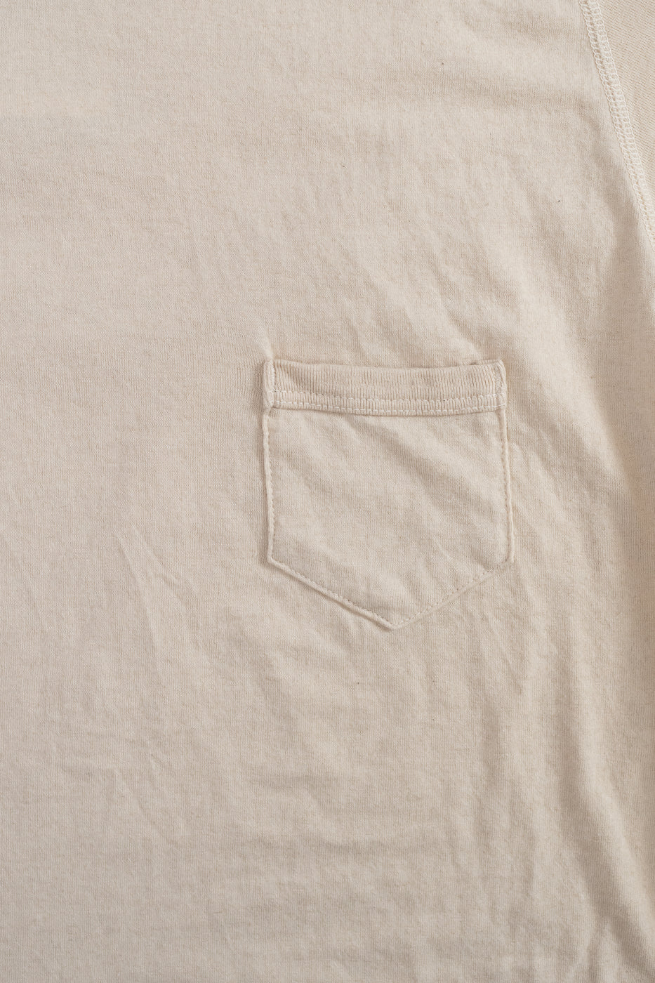 LRC1120 - Supima Cotton Freedom Sleeve Pocket Crew - Old Ivory
