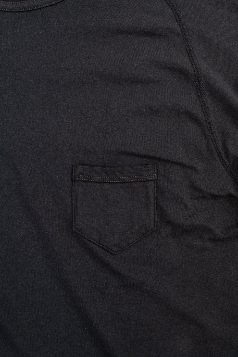 LRC1120 - Supima Cotton Freedom Sleeve Pocket Crew - Royal Black