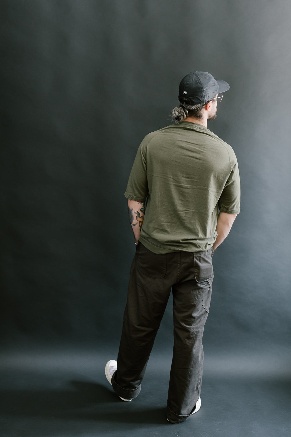 LRC1121 - Supima Cotton Freedom Sleeve Crew - Antique Olive