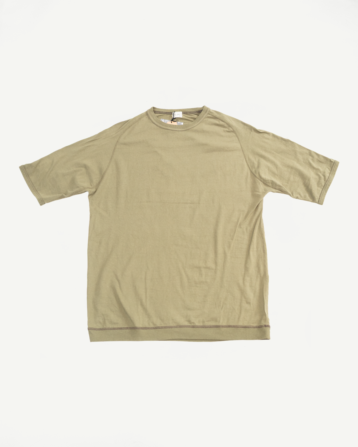 LRC1121 - Supima Cotton Freedom Sleeve Crew - Antique Olive