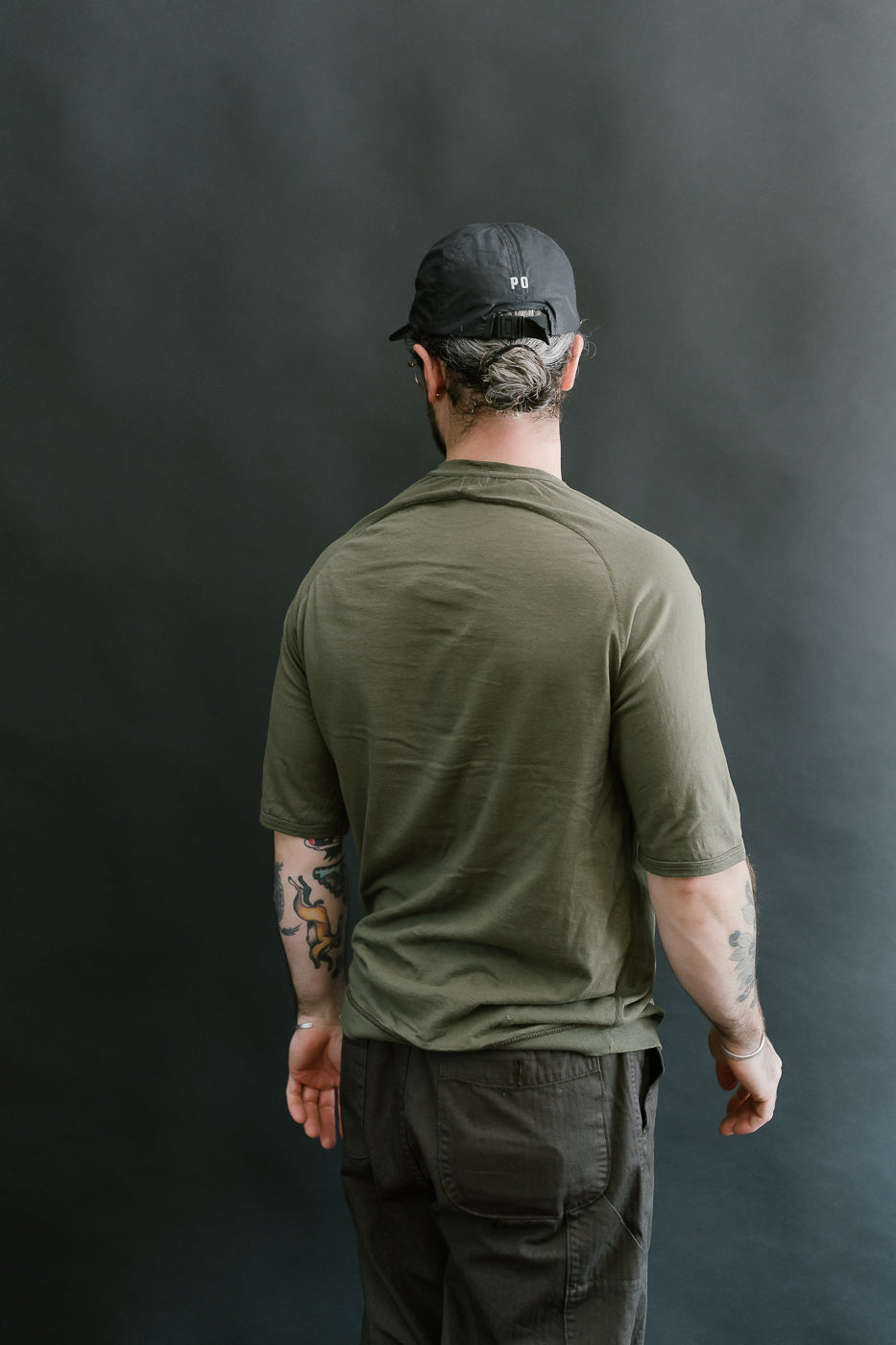 LRC1121 - Supima Cotton Freedom Sleeve Crew - Antique Olive