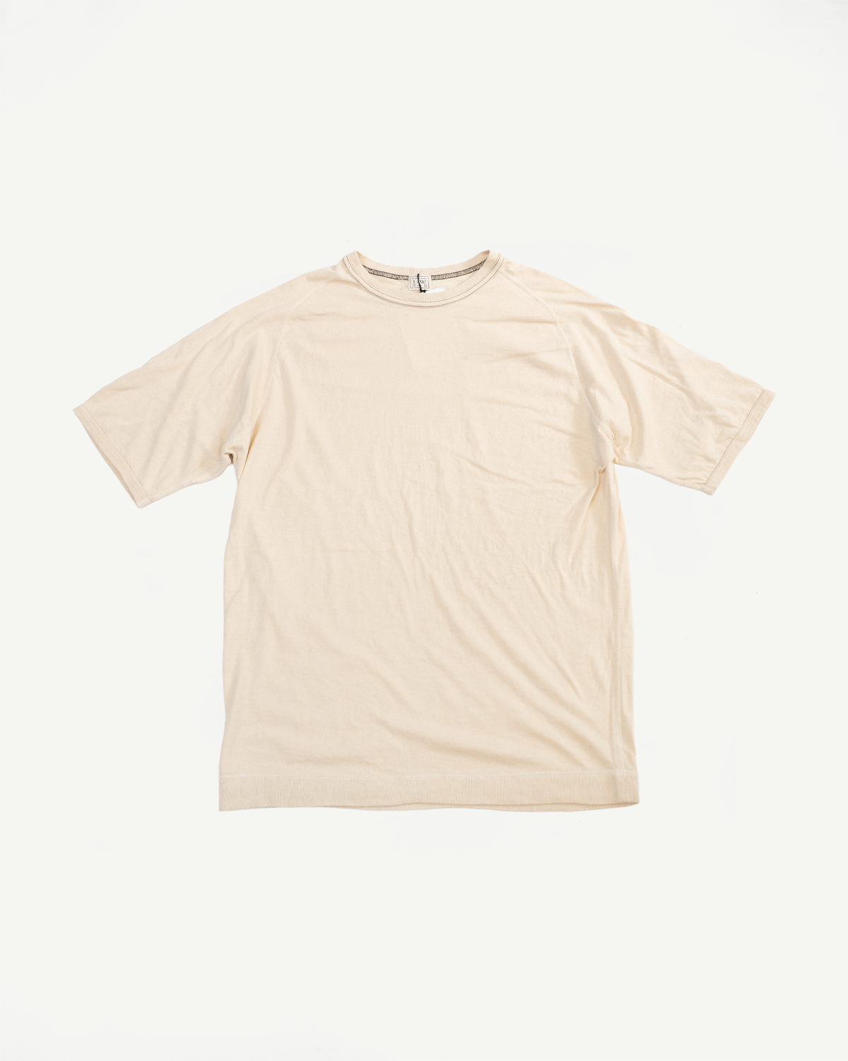 LRC1121 - Supima Cotton Freedom Sleeve Crew - Old Ivory