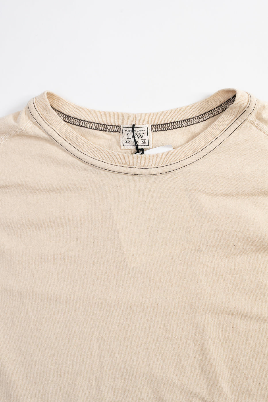 LRC1121 - Supima Cotton Freedom Sleeve Crew - Old Ivory