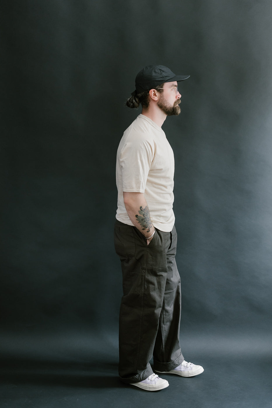 LRC1121 - Supima Cotton Freedom Sleeve Crew - Old Ivory