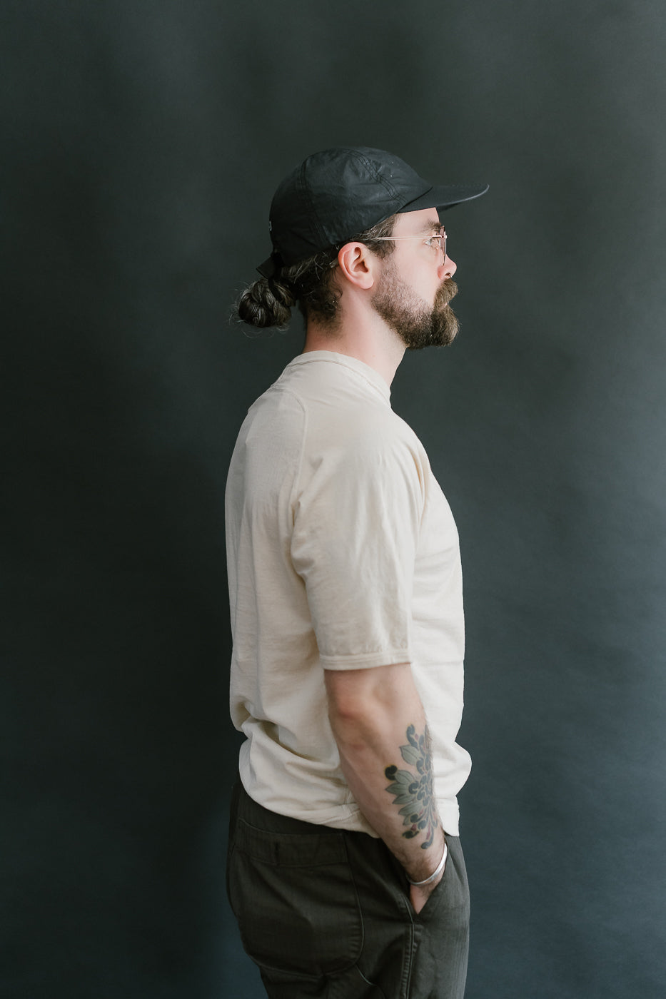 LRC1121 - Supima Cotton Freedom Sleeve Crew - Old Ivory