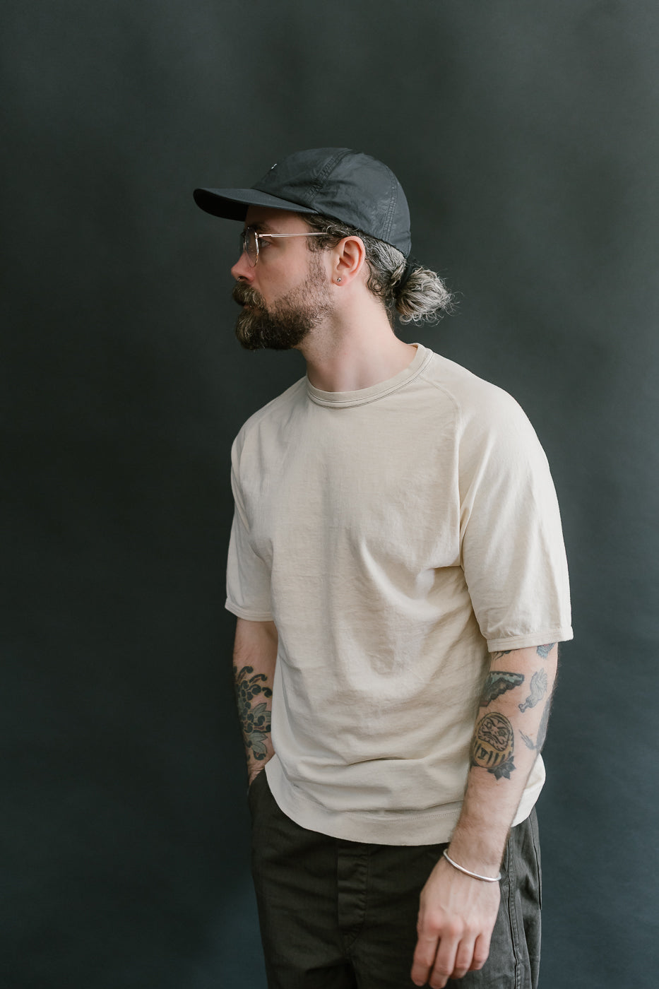 LRC1121 - Supima Cotton Freedom Sleeve Crew - Old Ivory