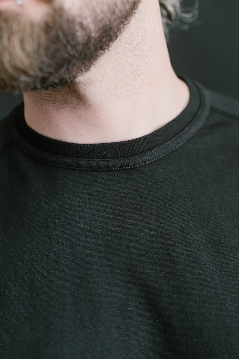 LRC1121 - Supima Cotton Freedom Sleeve Crew - Royal Black