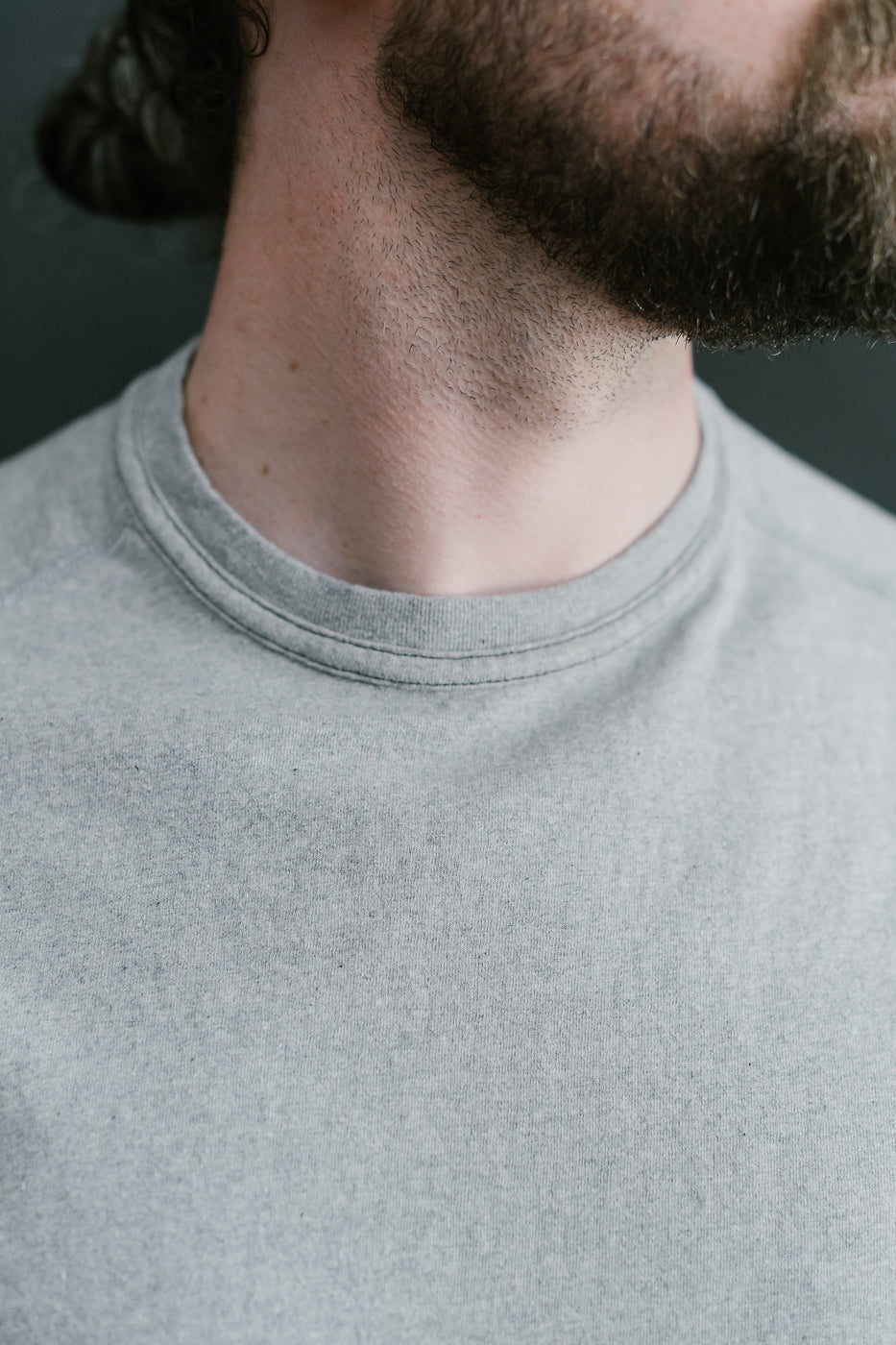 LRC1121 - Supima Cotton Freedom Sleeve Crew - Vintage Grey