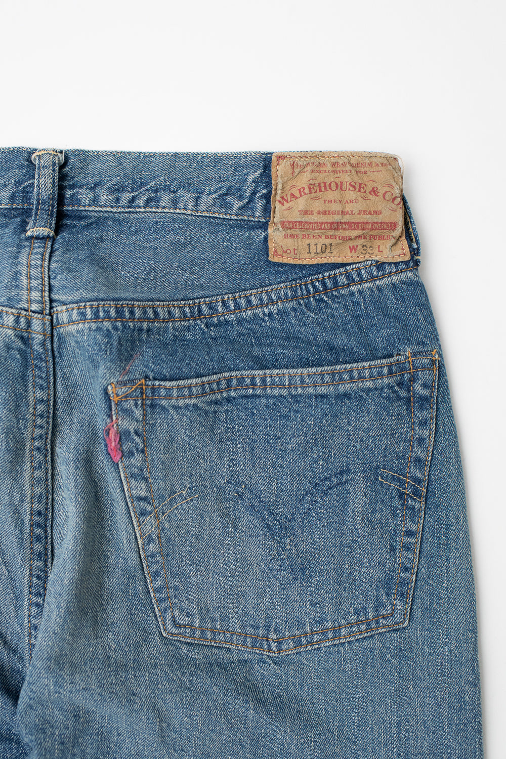Lot 2nd-Hand - 12oz 1101 Used Wash Selvedge - Light Indigo | Dant