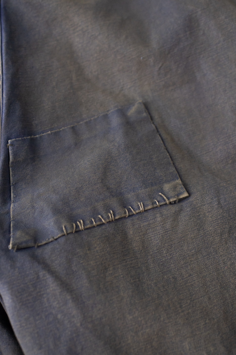 MSP-1007 - French Work Boro Pants - Distressed Blue