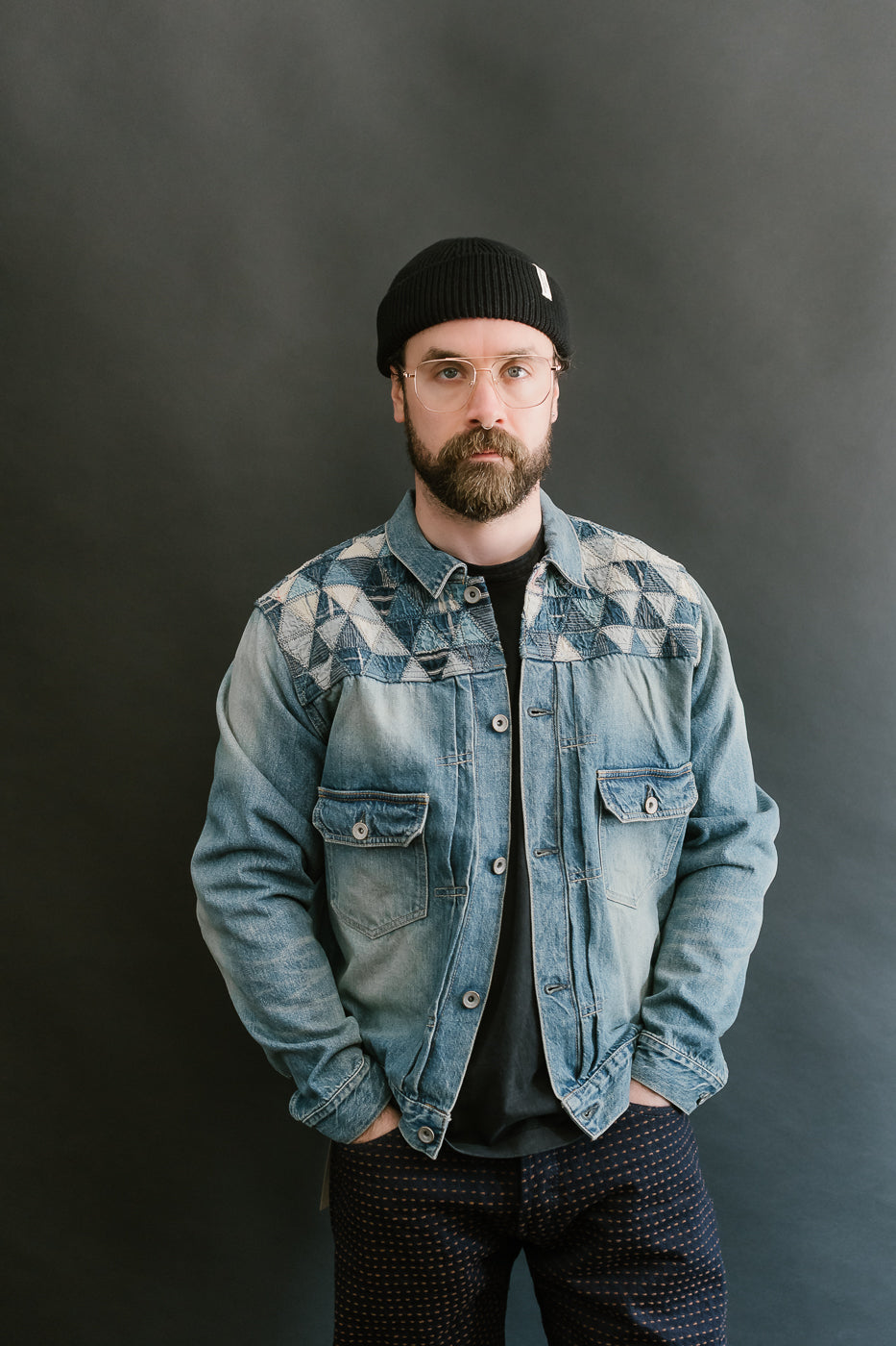 MSP-4000 - Tsugihagi Selvedge Denim Jacket - Used Indigo