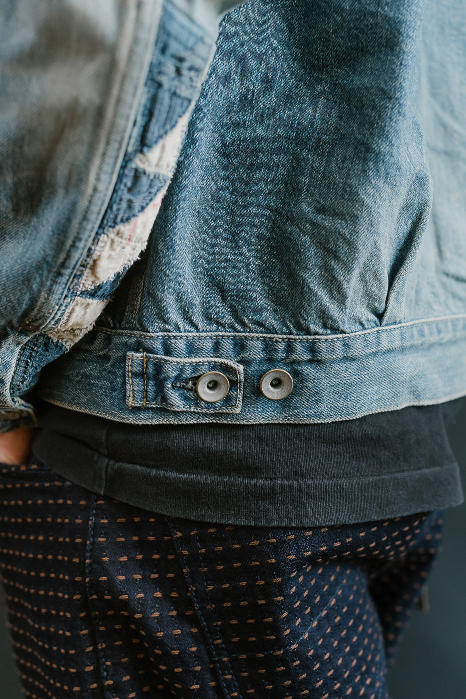 MSP-4000 - Tsugihagi Selvedge Denim Jacket - Used Indigo