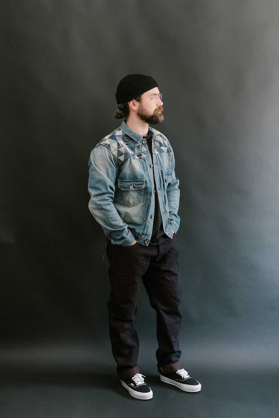 MSP-4000 - Tsugihagi Selvedge Denim Jacket - Used Indigo
