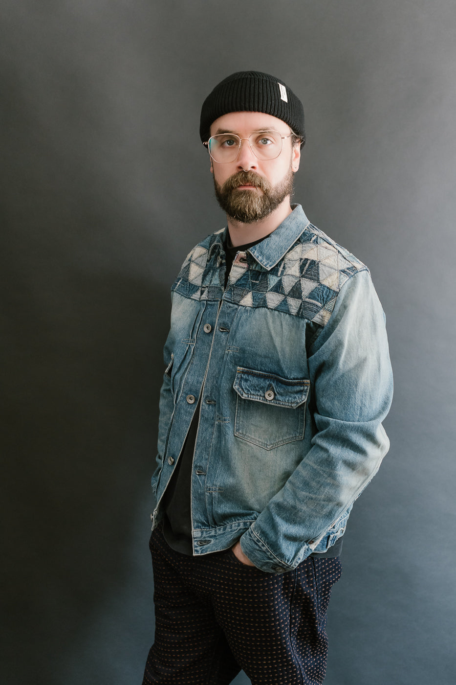 MSP-4000 - Tsugihagi Selvedge Denim Jacket - Used Indigo