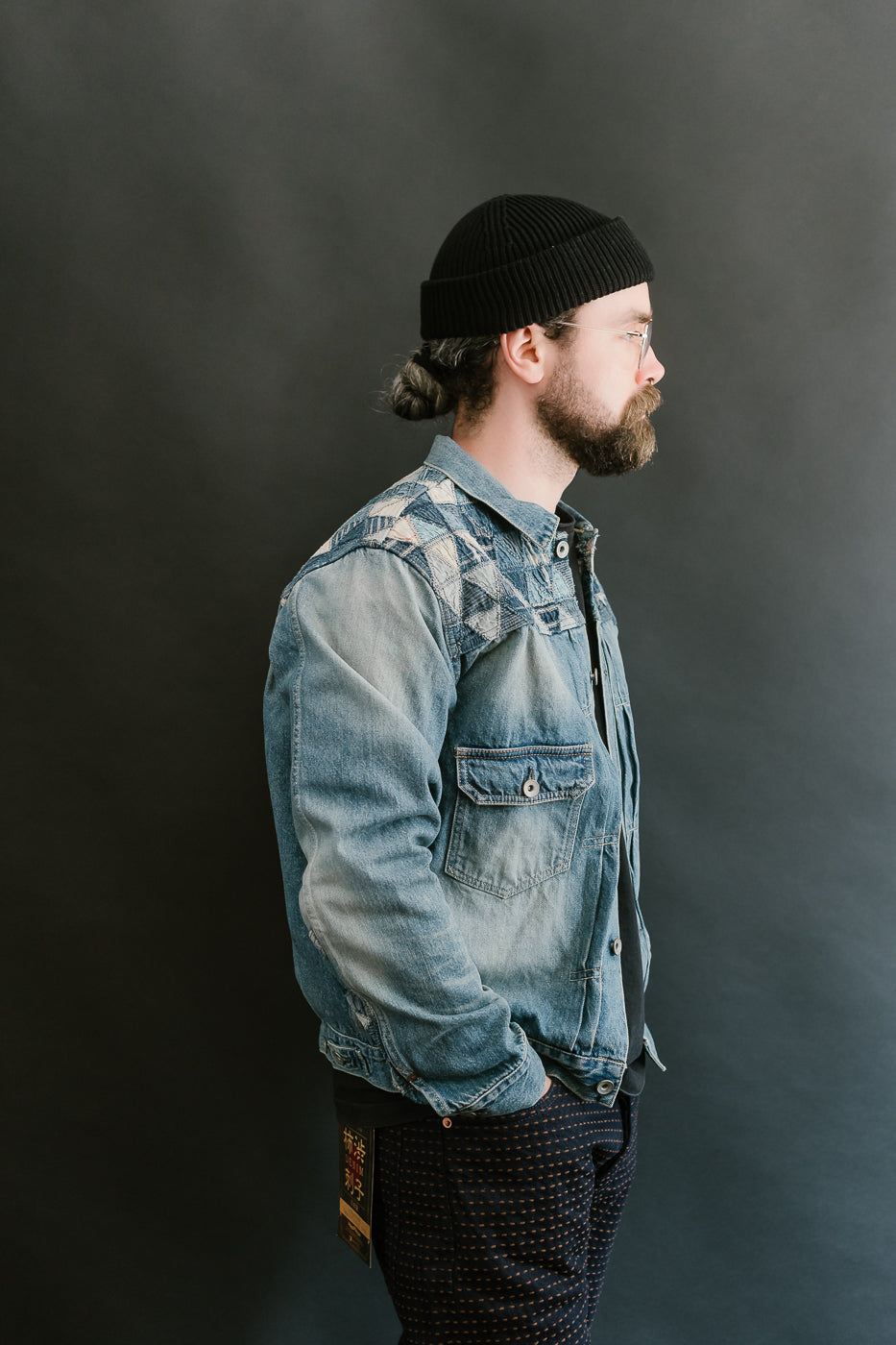 MSP-4000 - Tsugihagi Selvedge Denim Jacket - Used Indigo